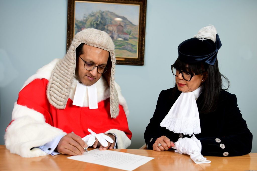 0173 Justice Choudhury and Carmen Watson