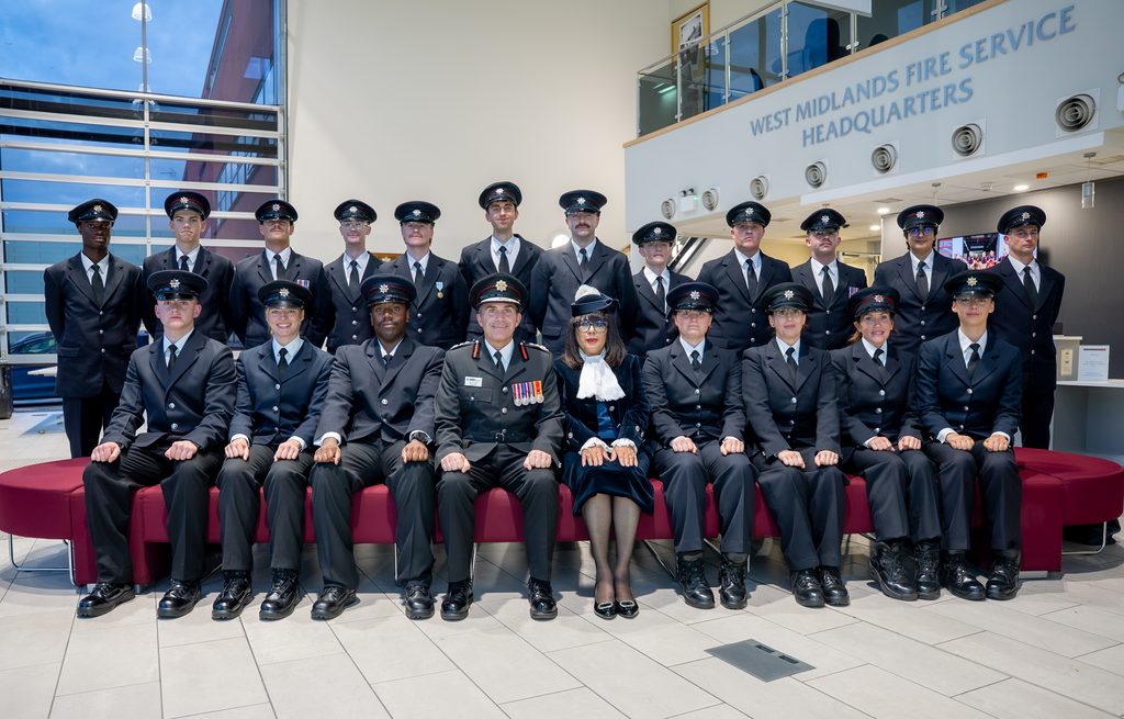 celebrating the west midlands newest firefighters